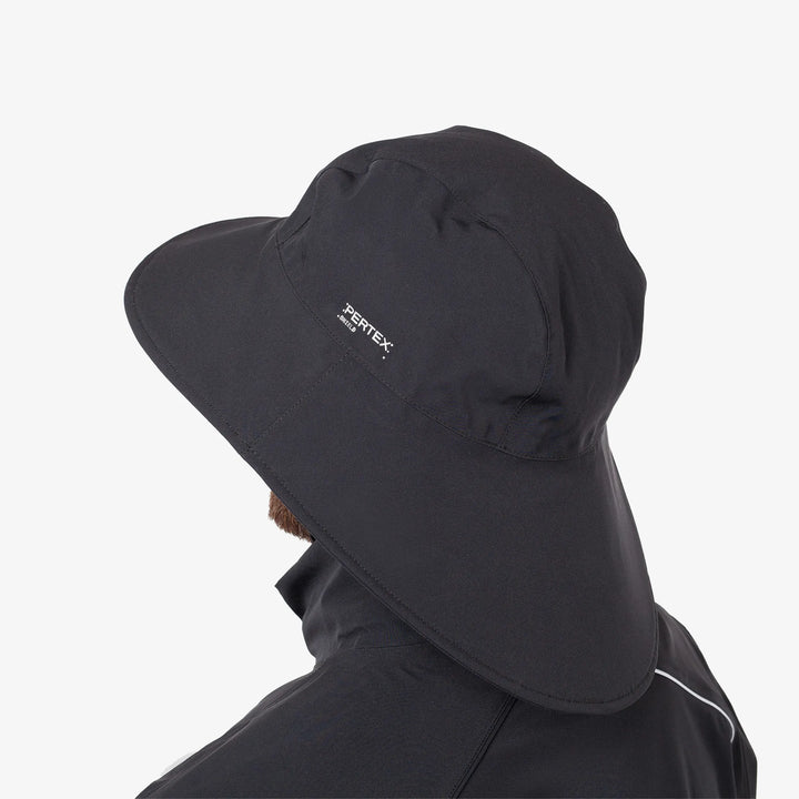 Asher is a Waterproof golf hat in the color Black(3)