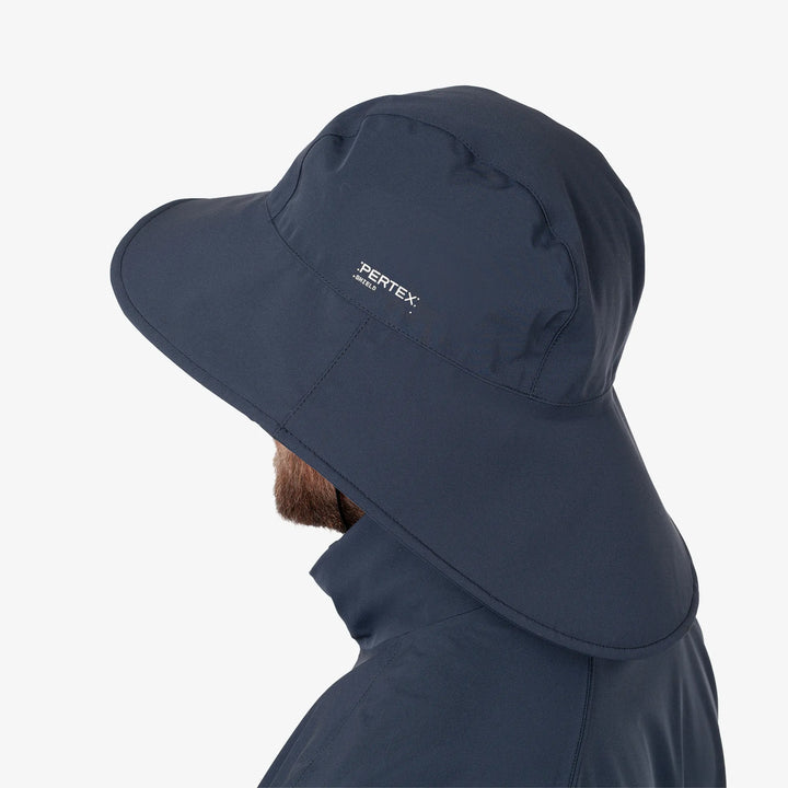 Asher is a Waterproof golf hat in the color Navy(3)