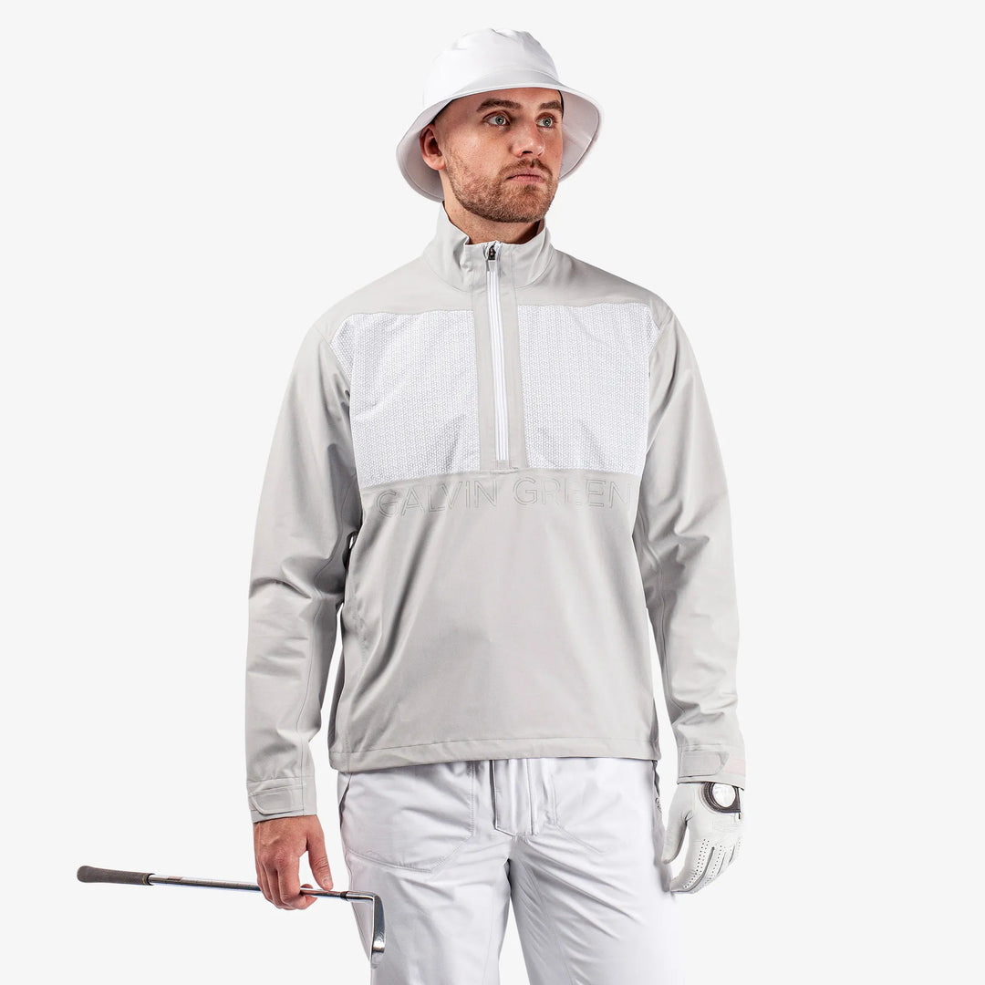 Ashford Waterproof golf jacket Cool Grey/White – Galvin Green Ashford Waterproof golf jacket Cool Grey/White – Galvin Green