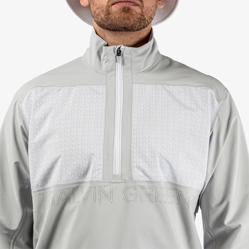 Ashford Waterproof golf jacket Cool Grey/White – Galvin Green Ashford Waterproof golf jacket Cool Grey/White – Galvin Green