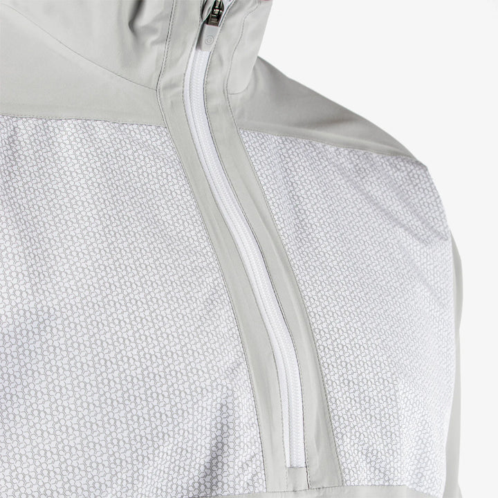 Ashford is a Waterproof golf jacket for Men in the color Cool Grey/White(5)
