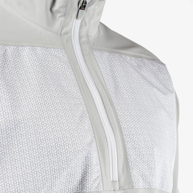Ashford is a Waterproof golf jacket for Men in the color Cool Grey/White(5)