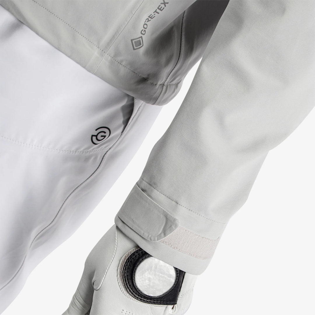 Ashford is a Waterproof golf jacket for Men in the color Cool Grey/White(6)