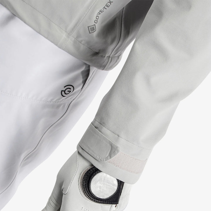 Ashford is a Waterproof golf jacket for Men in the color Cool Grey/White(6)