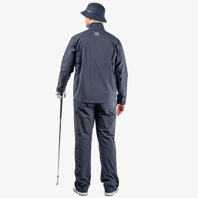 Ashford is a Waterproof golf jacket for Men in the color Navy/Cool Grey/White(9)