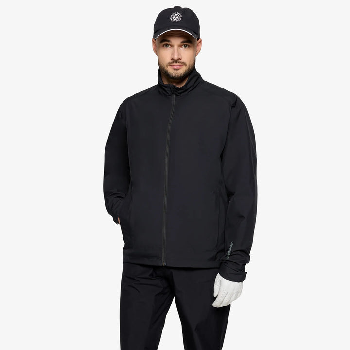 Aston is a Waterproof Golf Jacket for Men in the color Black(1)