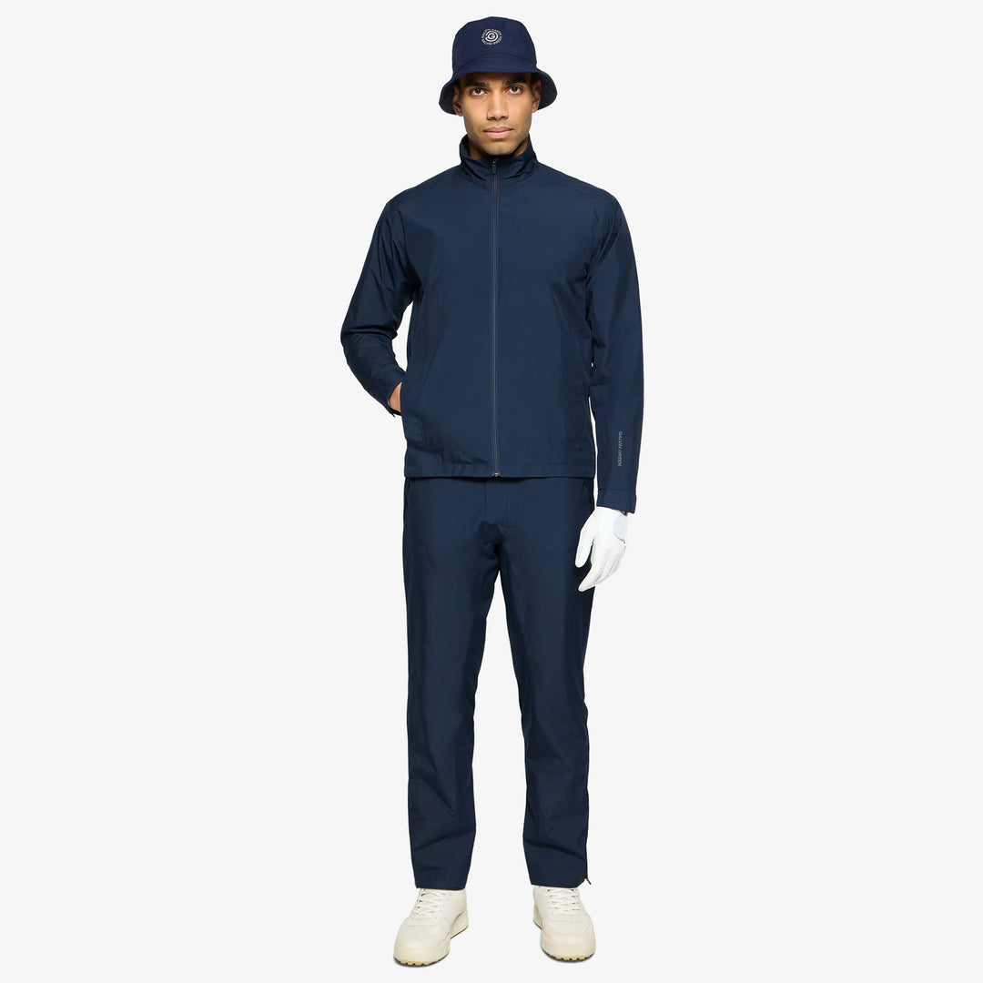 Aston is a Waterproof Golf Jacket for Men in the color Navy(2)