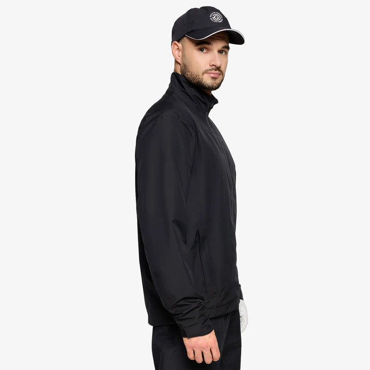 Aston is a Waterproof Golf Jacket for Men in the color Black(3)