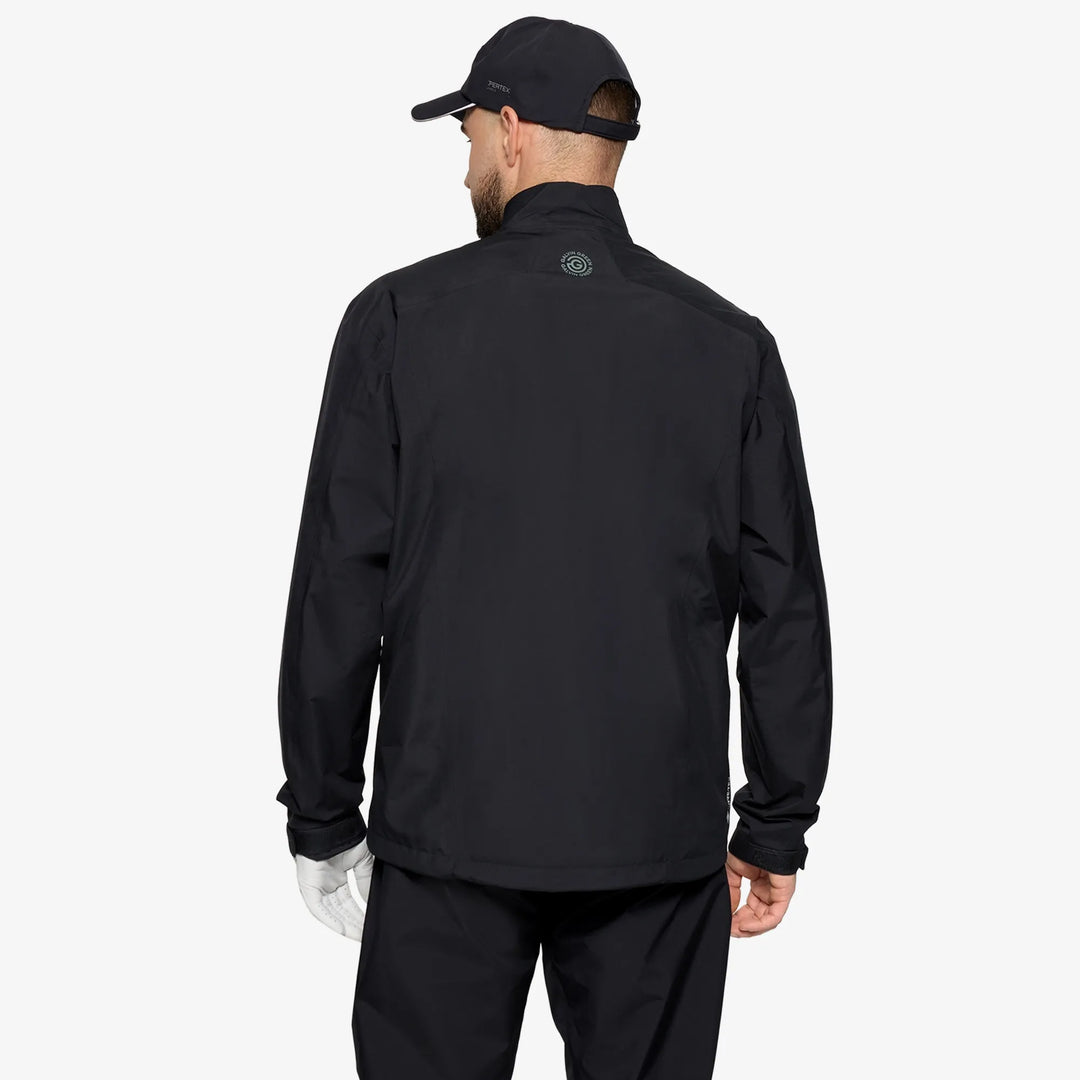 Aston is a Waterproof Golf Jacket for Men in the color Black(5)