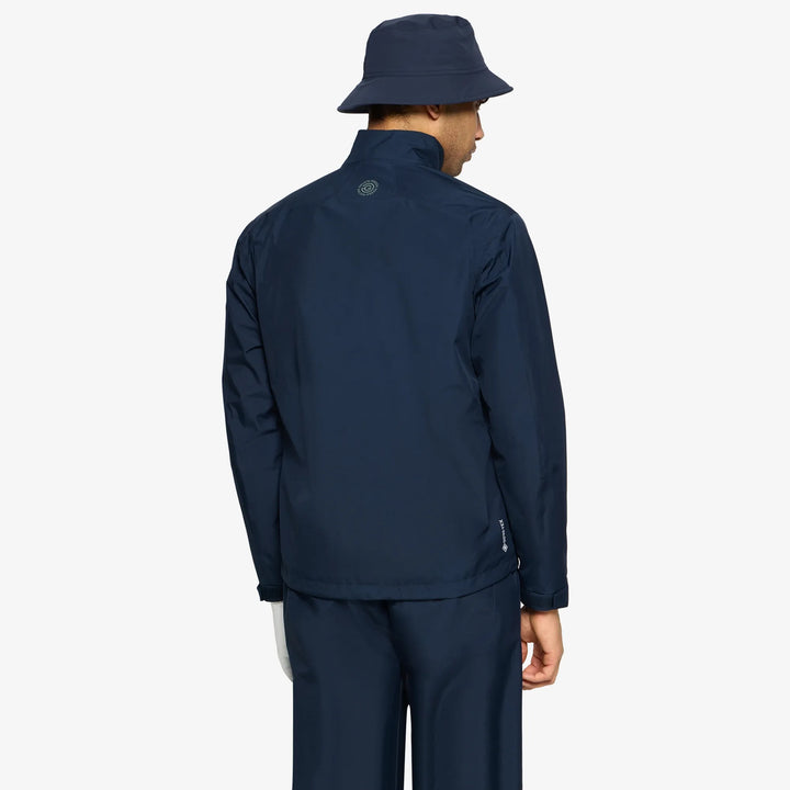 Aston is a Waterproof Golf Jacket for Men in the color Navy(5)