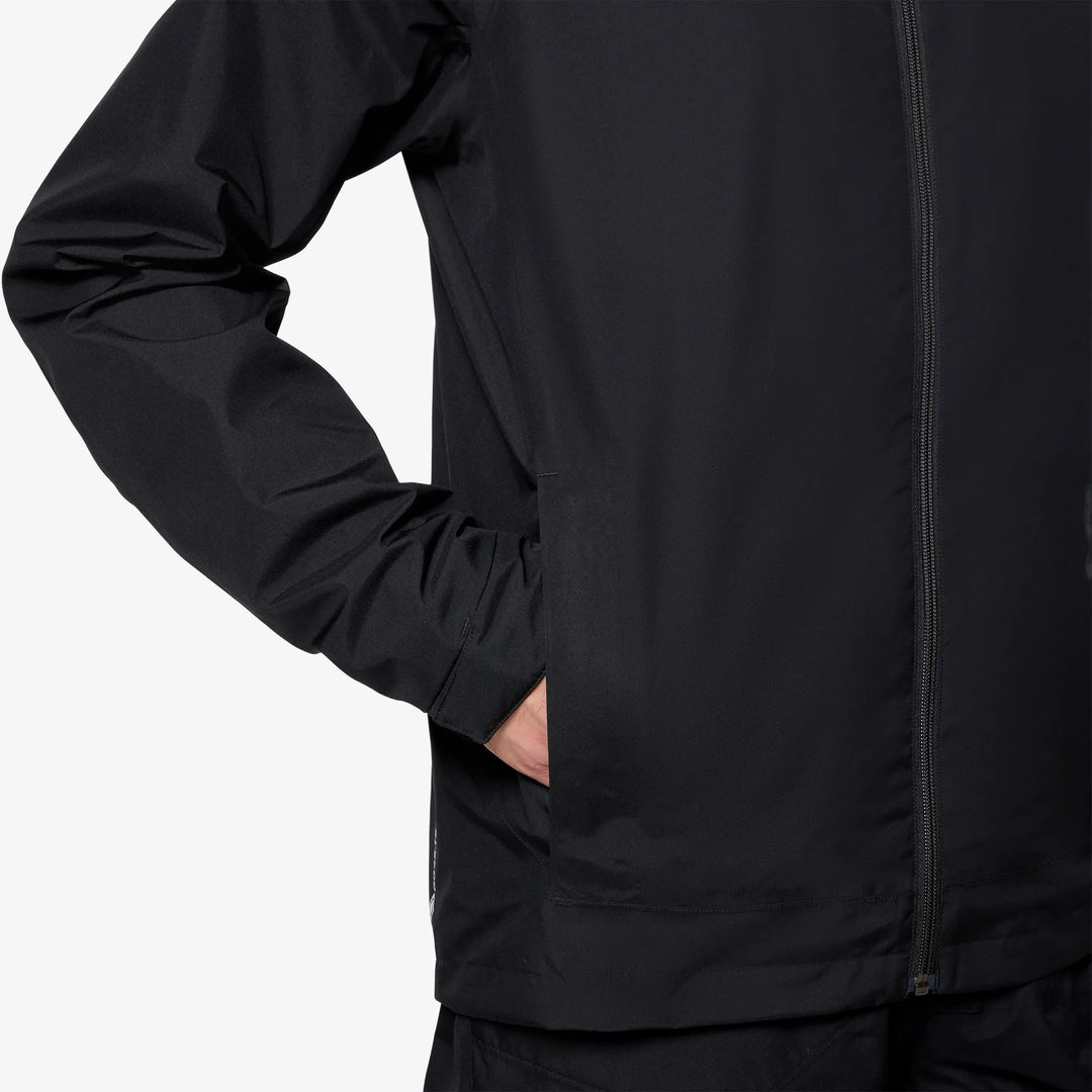 Aston is a Waterproof Golf Jacket for Men in the color Black(4)