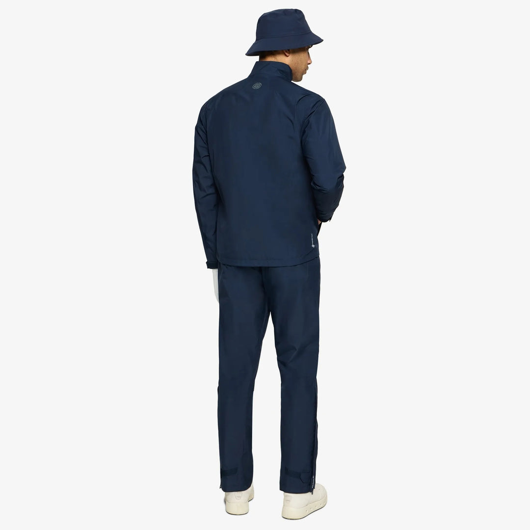 Aston is a Waterproof Golf Jacket for Men in the color Navy(6)