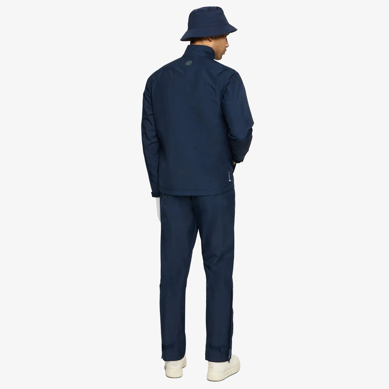 Aston is a Waterproof Golf Jacket for Men in the color Navy(6)