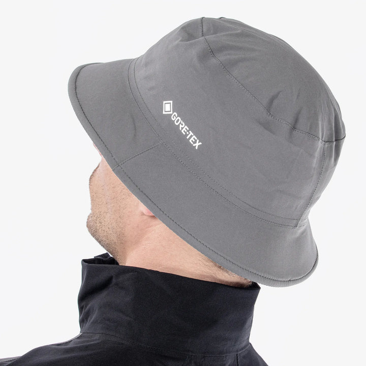 Astro is a Waterproof golf hat in the color Sharkskin(3)