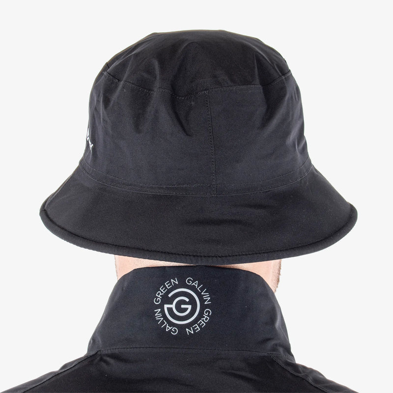 Astro is a Waterproof golf hat in the color Black(4)