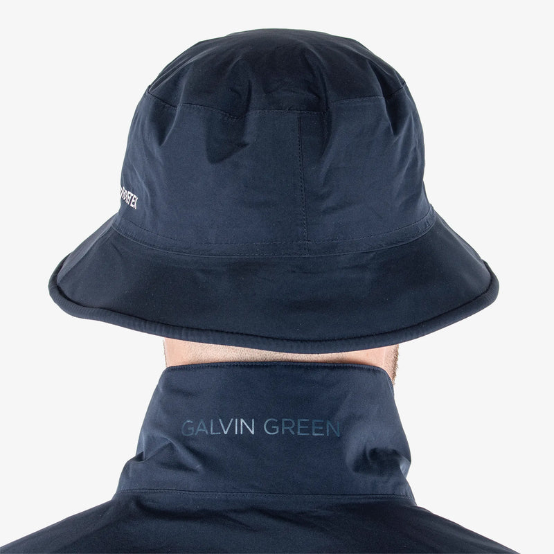 Astro is a Waterproof golf hat in the color Navy(4)