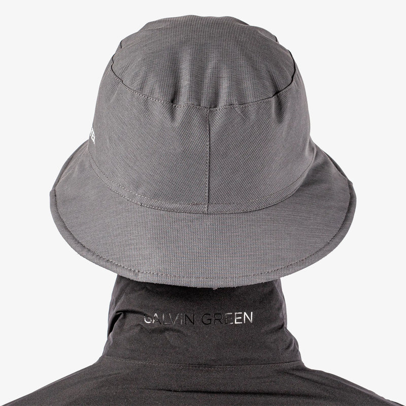 Astro Upcycled is a Waterproof golf hat in the color Sharkskin(4)