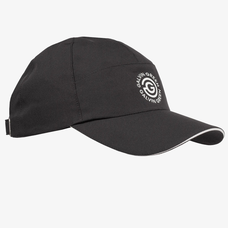 Atlas is a Waterproof golf cap in the color Black(0)