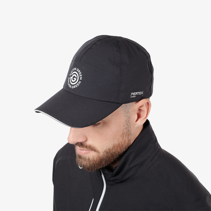 Atlas is a Waterproof golf cap in the color Black(2)