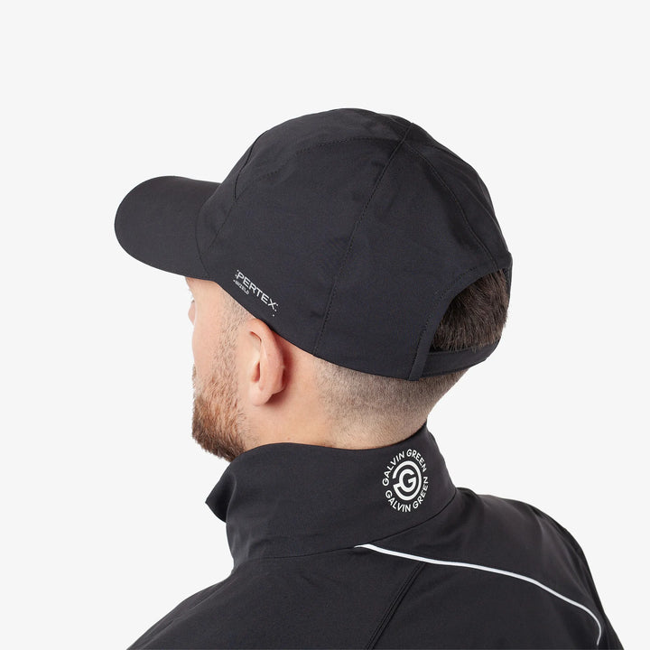 Atlas is a Waterproof golf cap in the color Black(3)