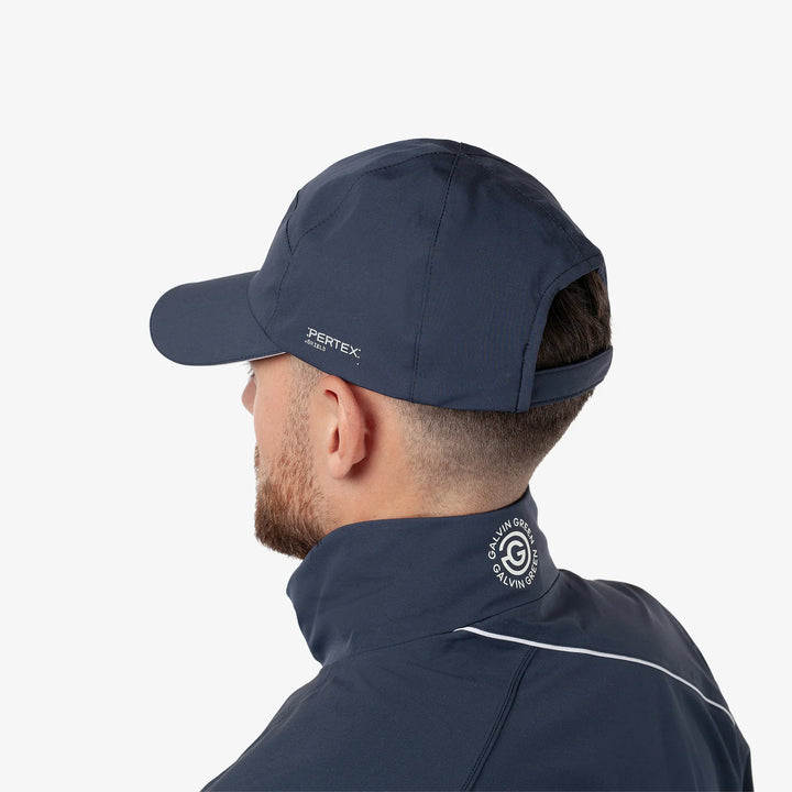 Atlas is a Waterproof golf cap in the color Navy(3)