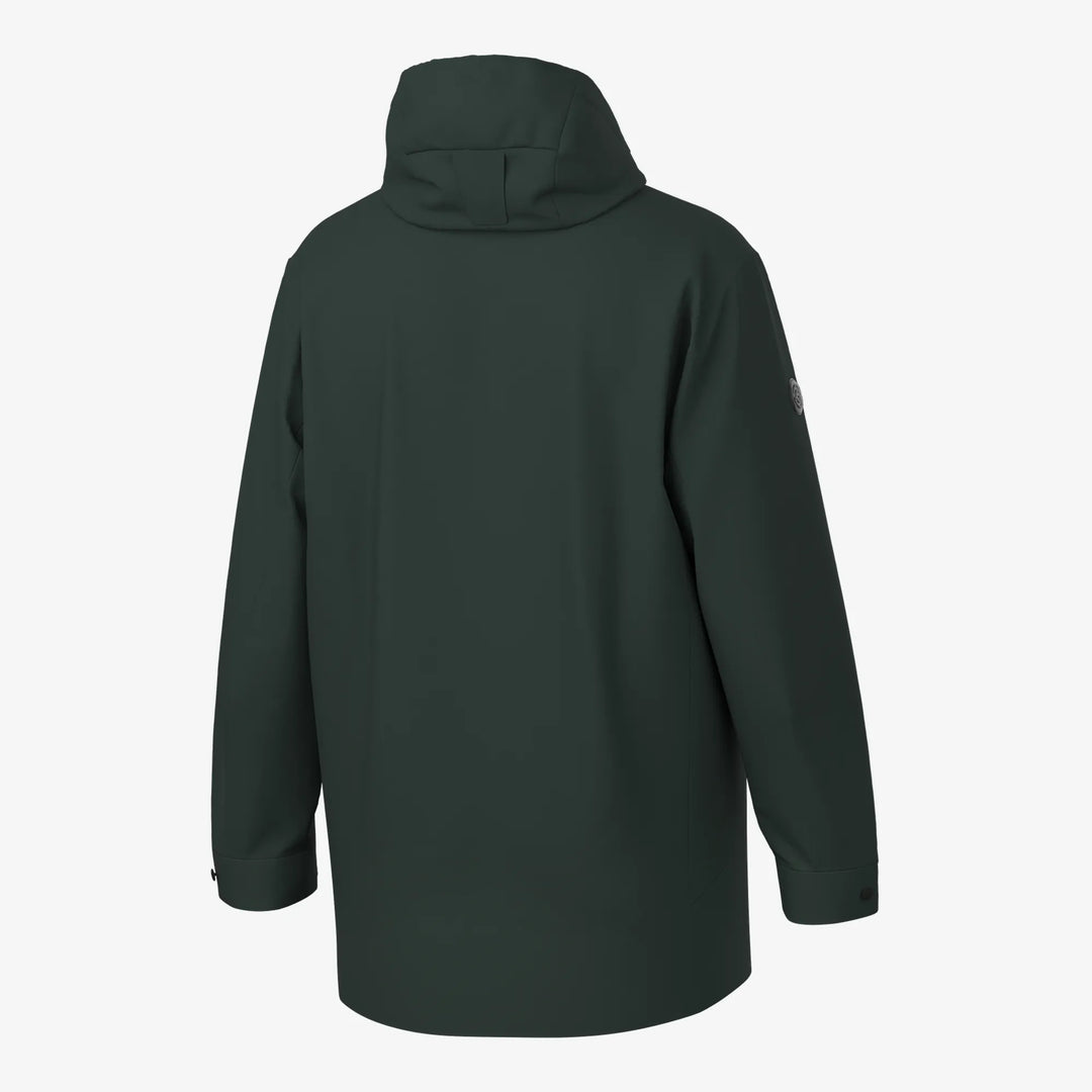 Austin is a Windproof and water repellent insulating golf parka for Men in the color Jungle Green(10)