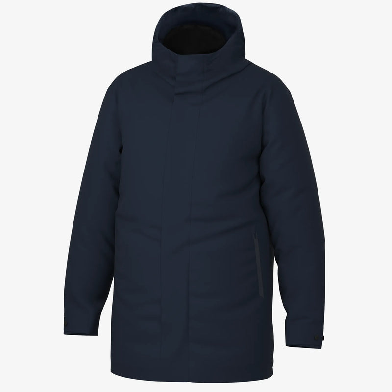 Austin is a Windproof and water repellent insulating golf parka for Men in the color Navy(0)