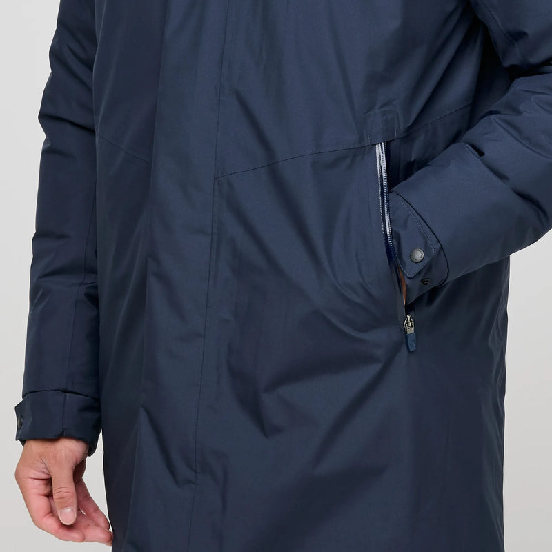 Austin is a Windproof and water repellent insulating golf parka for Men in the color Navy(5)