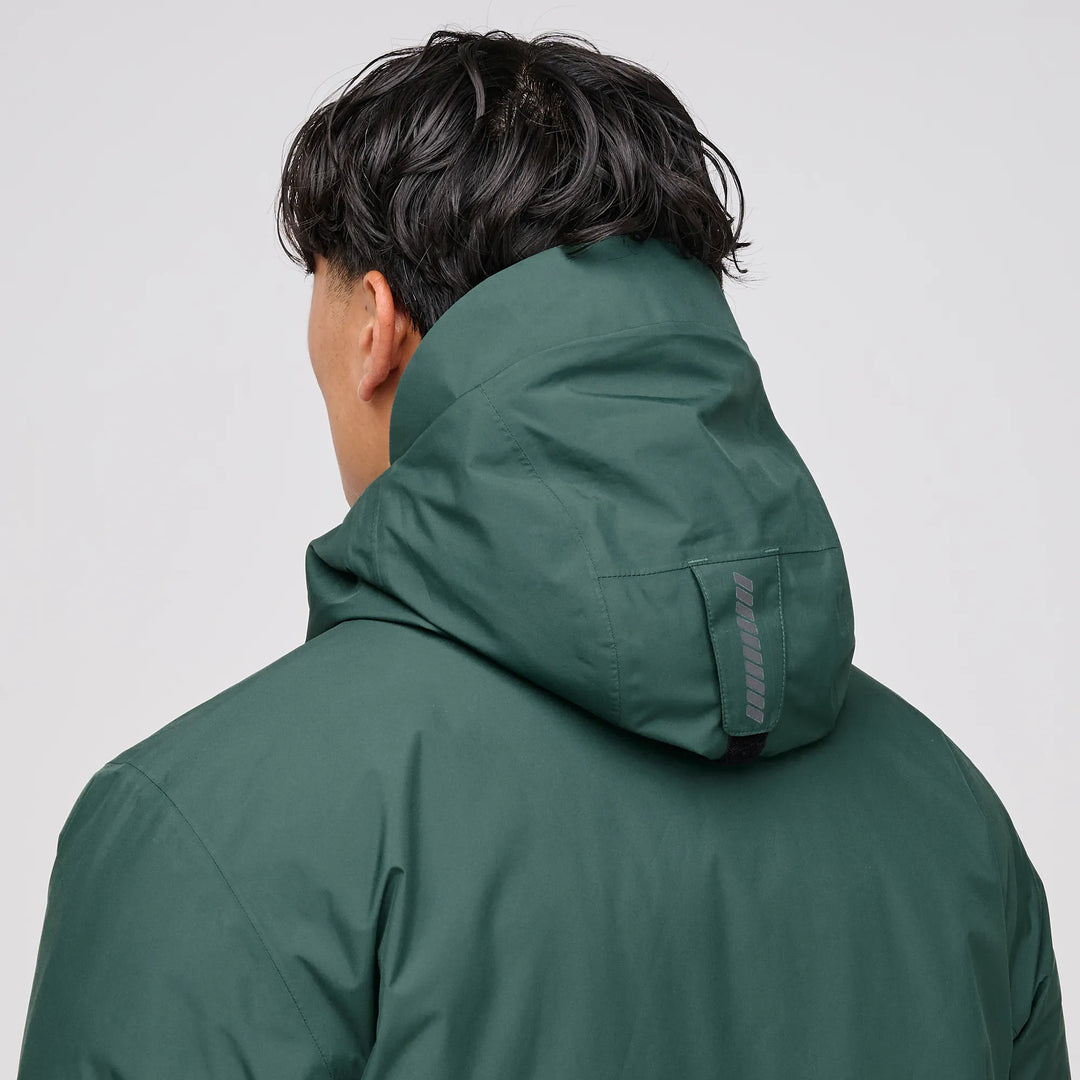 Austin is a Windproof and water repellent insulating golf parka for Men in the color Jungle Green(8)