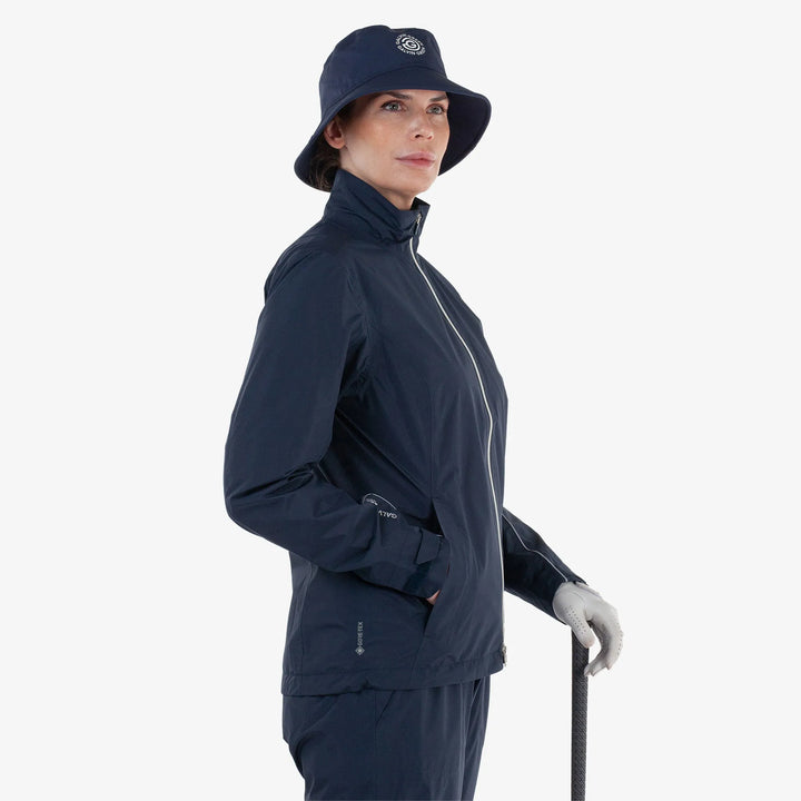Ava is a Waterproof Golf Jacket for Women in the color Navy(3)