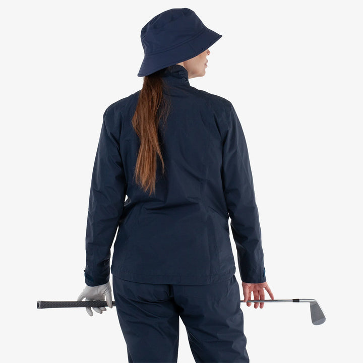 Ava is a Waterproof Golf Jacket for Women in the color Navy(5)