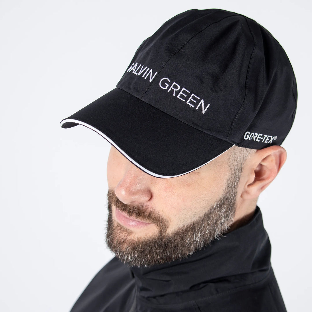 Axium Cap Axiom Waterproof golf cap Black – Galvin Green