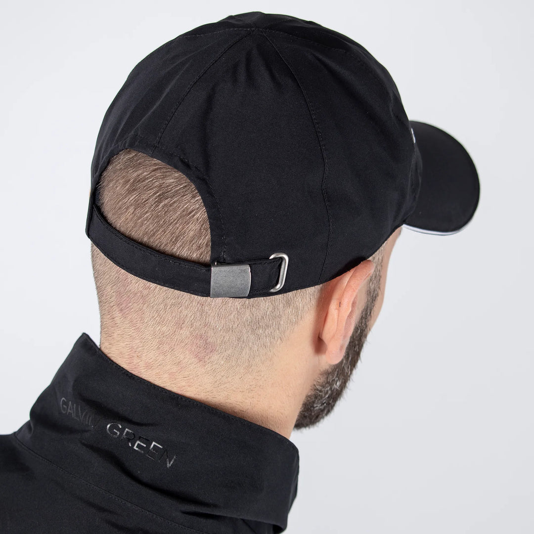 Axium Cap Axiom Waterproof golf cap Black – Galvin Green