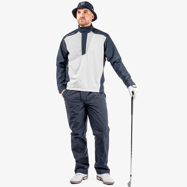 Axley is a Waterproof golf jacket for Men in the color Navy/Cool Grey/White(2)