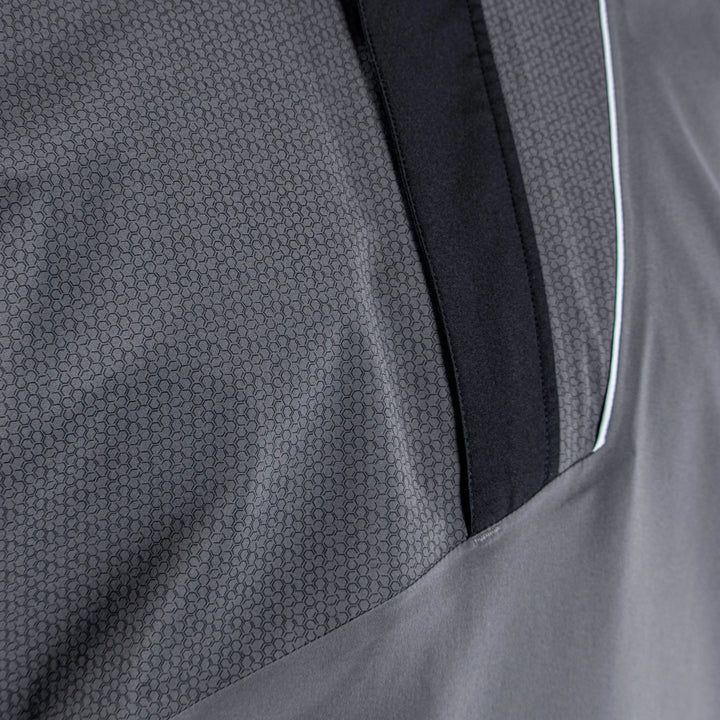 Axley is a Waterproof golf jacket for Men in the color Black/Forged Iron(5)