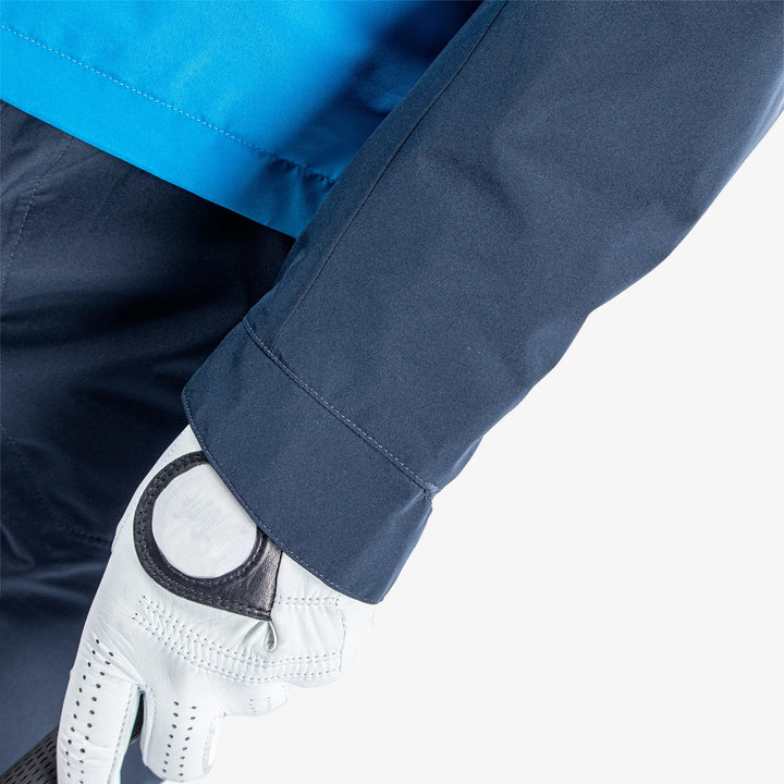 Axley is a Waterproof golf jacket for Men in the color Navy/Blue/White(5)