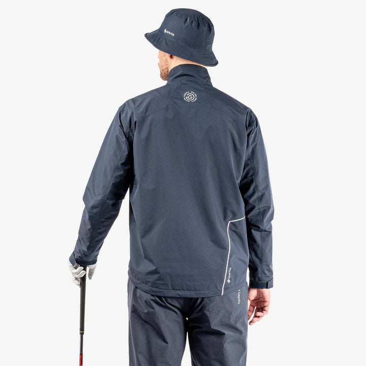 Axley is a Waterproof golf jacket for Men in the color Navy/Blue/White(6)