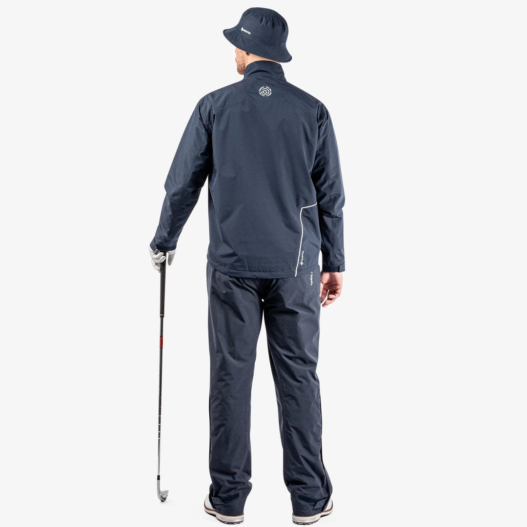 Axley is a Waterproof golf jacket for Men in the color Navy/Blue/White(8)