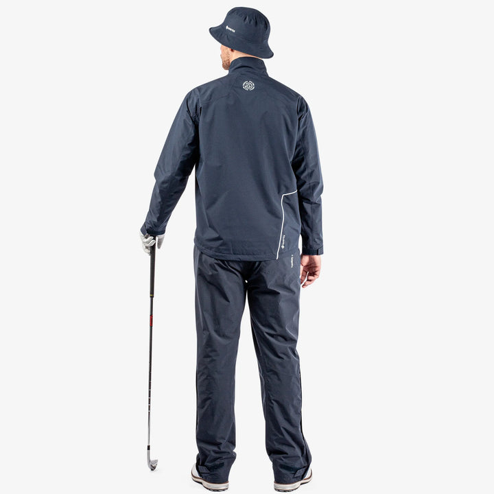 Axley is a Waterproof golf jacket for Men in the color Navy/Blue/White(8)