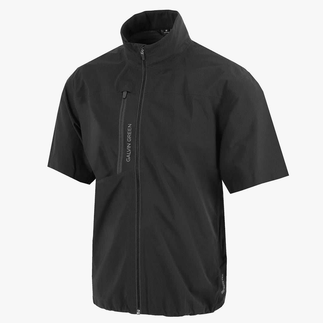 Axl Waterproof short sleeve golf jacket Black – Galvin Green
