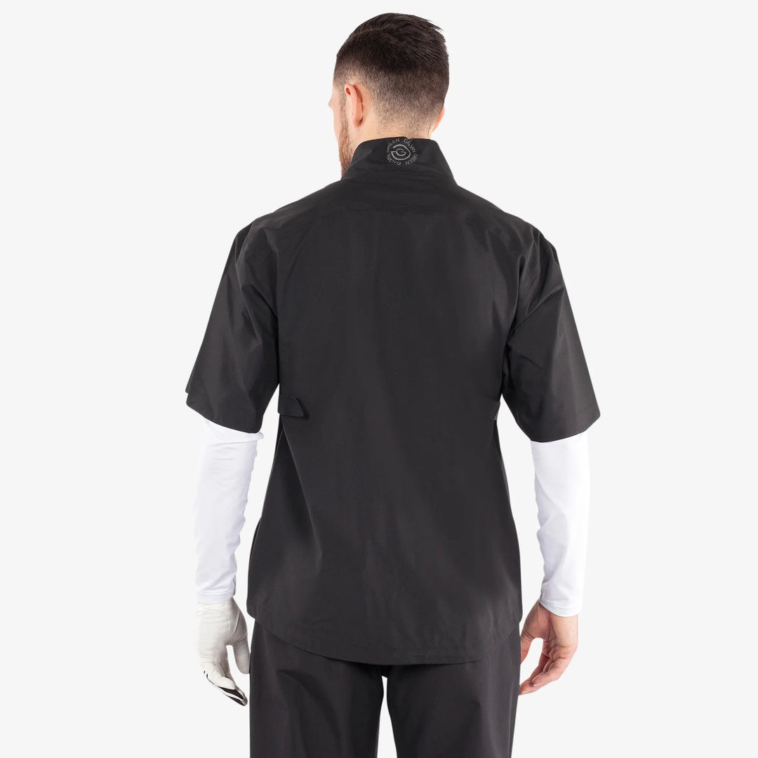 Axl Waterproof short sleeve golf jacket Black – Galvin Green Axl Waterproof short sleeve golf jacket Black – Galvin Green