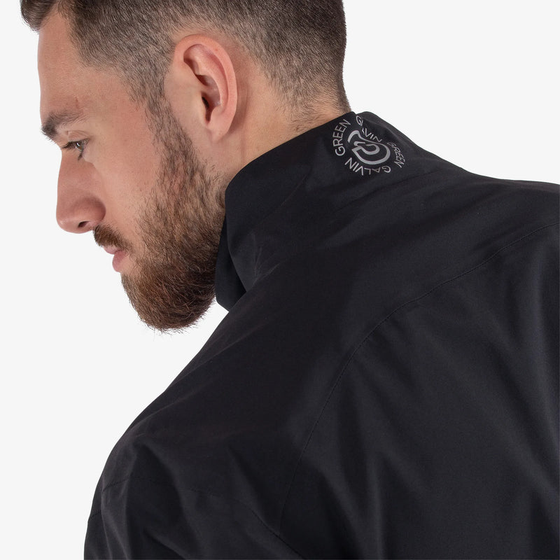 Axl is a Waterproof short sleeve golf jacket for Men in the color Black(5)