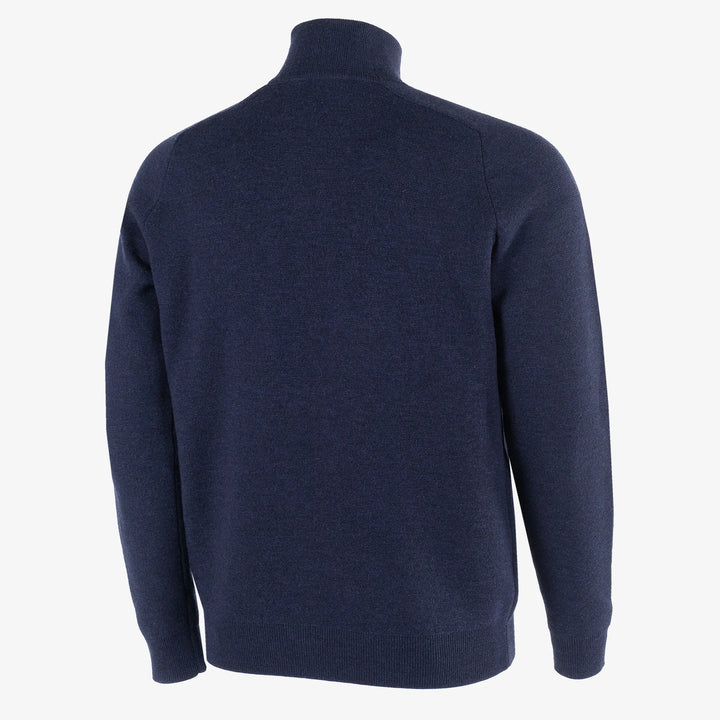 Chester is a Merino golf sweater for Men in the color Navy melange(7)