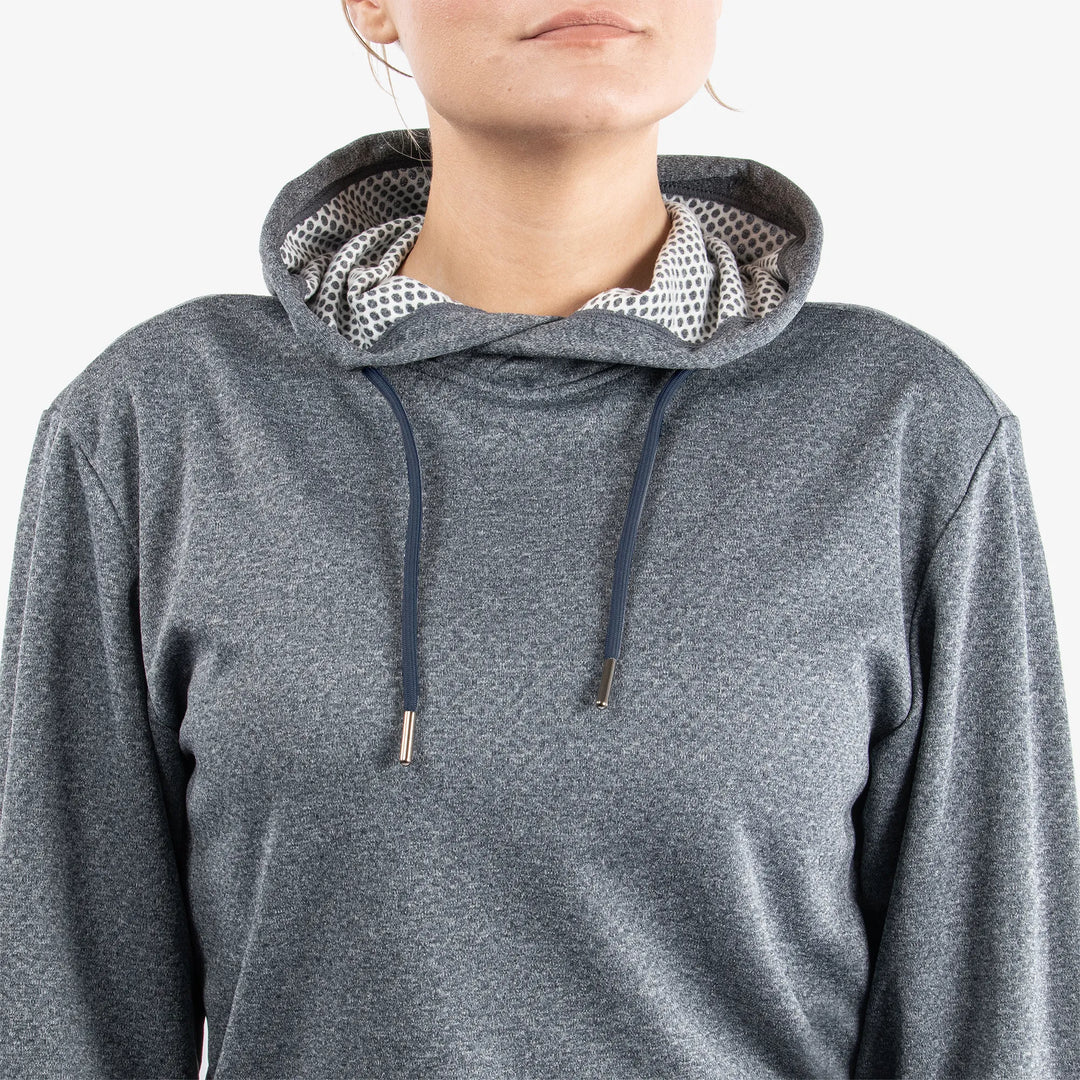 Dagmar is a Insulating golf sweatshirt for Women in the color Navy melange(4)