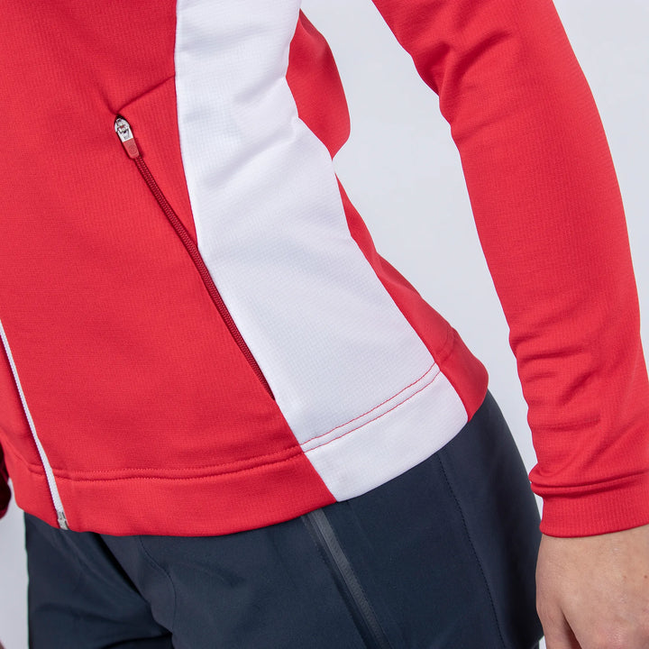 Daisy is a Insulating mid layer for Women in the color Red(3)