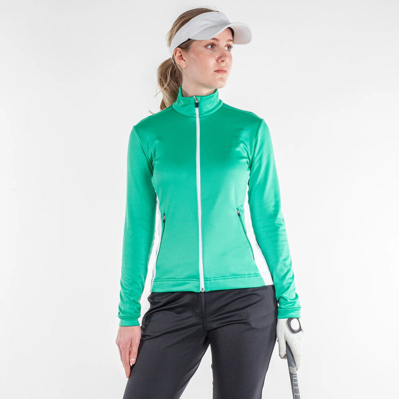 Daisy is a Insulating mid layer for Women in the color Golf Green(1)