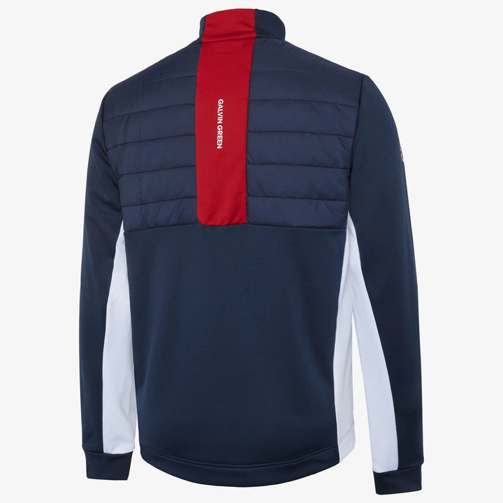 Dalton is a Insulating golf mid layer for Men in the color Navy/Red(7)