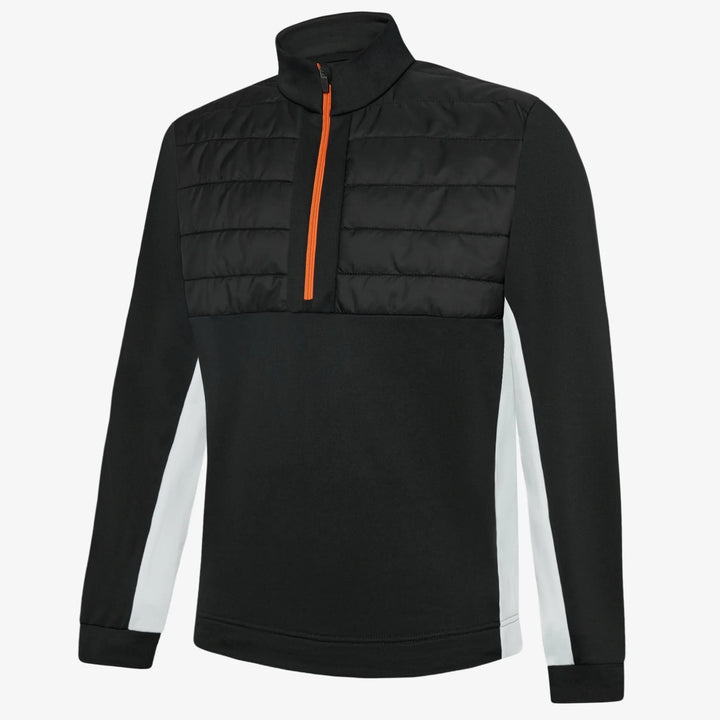Dalton is a Insulating golf mid layer for Men in the color Black/White/Orange(0)