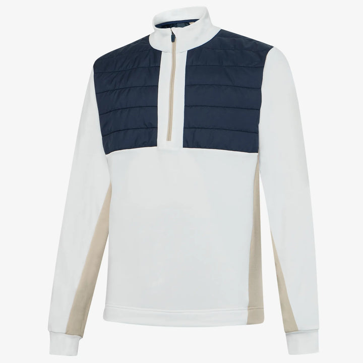 Dalton is a Insulating golf mid layer for Men in the color Sand/Navy/white(0)