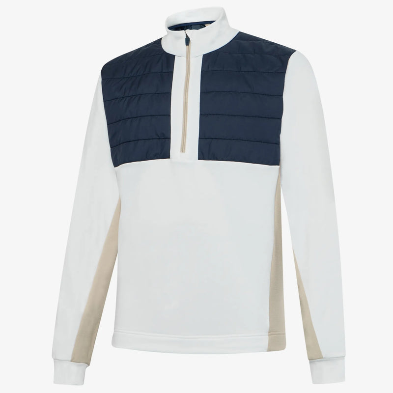 Dalton is a Insulating golf mid layer for Men in the color Sand/Navy/white(0)